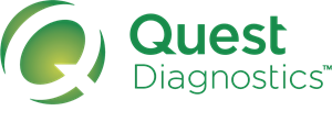 Quest Diagnostics logo with green lettering.